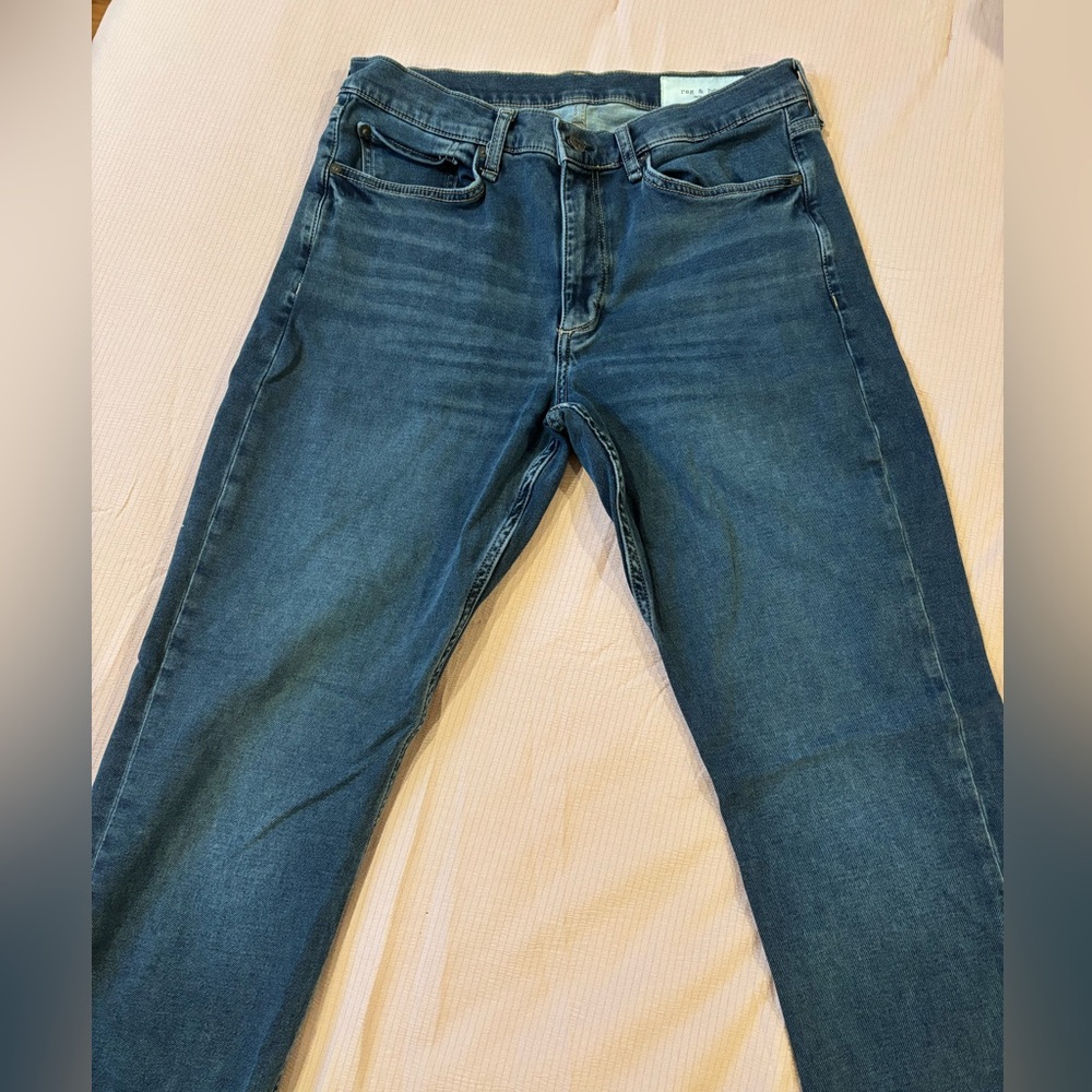 Rag & Bone Slim Fit Blue Jeans